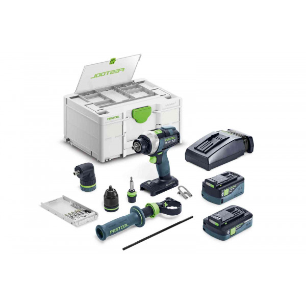 Дрель-шуруповерт аккумуляторная FESTOOL QUADRIVE TDC 18/4 5,0/4,0 I-Set