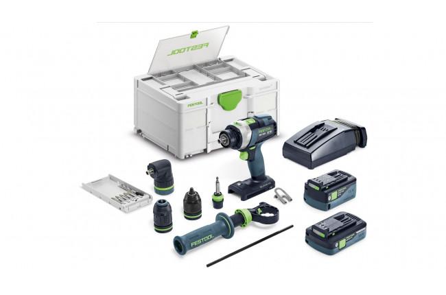 Аккумуляторная ударная дрель-шуруповёрт Festool TPC 18/4 5,0/4,0 I-Set/XL QUADRIVE 